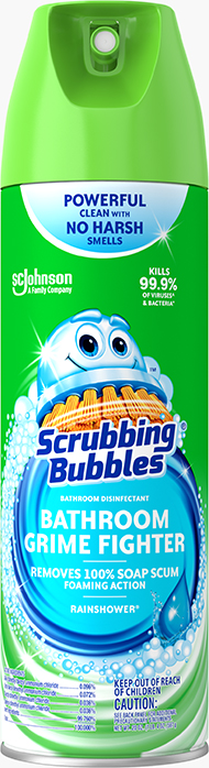 Scrubbing Bubbles® Bathroom Grime Fighter Disinfectant Aerosol (Rainshower® Scent)