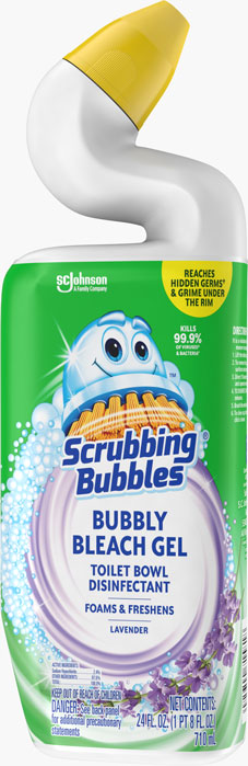 Scrubbing Bubbles® Bubbly Bleach Gel Disinfectant Toilet Bowl Cleaner (Lavender Scent)