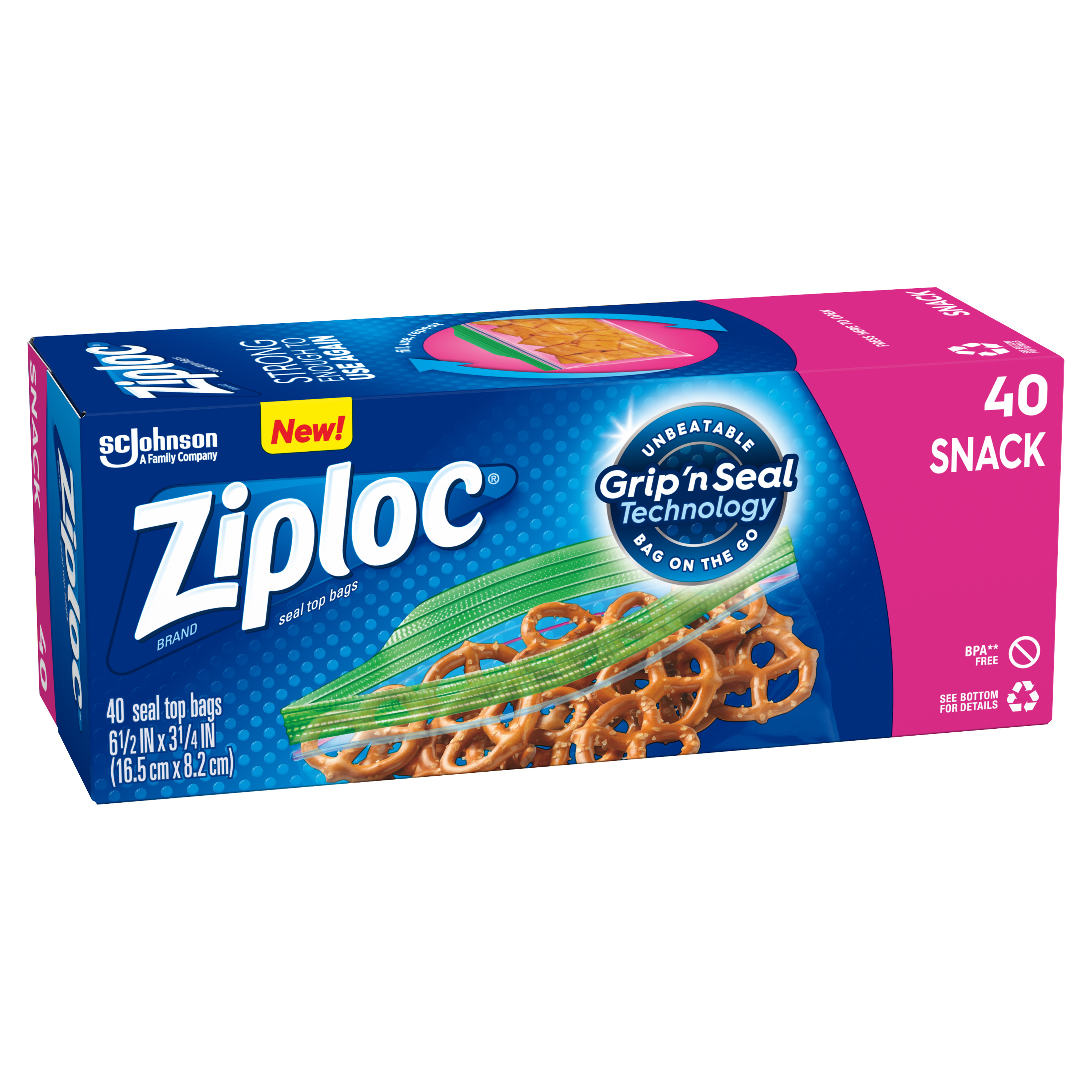 Ziploc® Brand Snack Bags