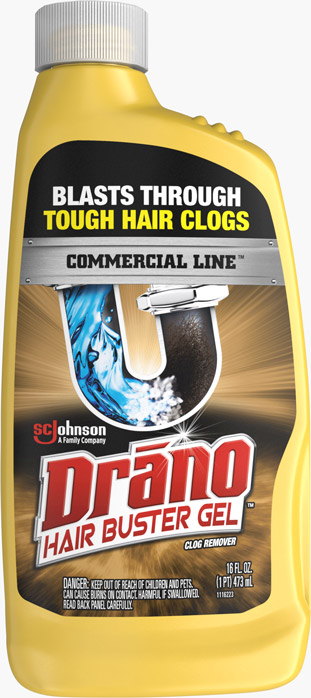 6 pack) Drano Hair Buster Gel, Commercial Line, 16 oz 