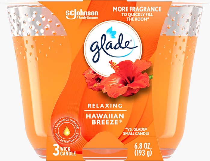 Glade® Hawaiian Breeze® 3-Wick Candle