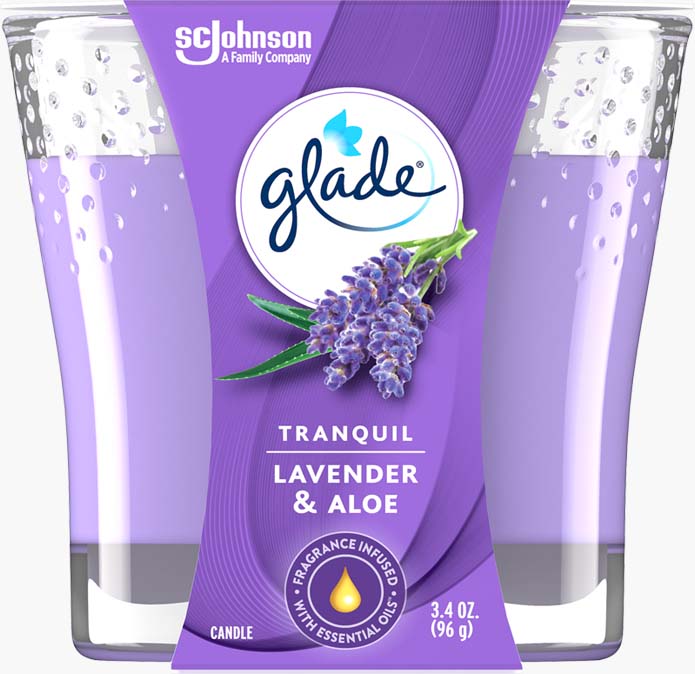Glade® Tranquil Lavender & Aloe Candle