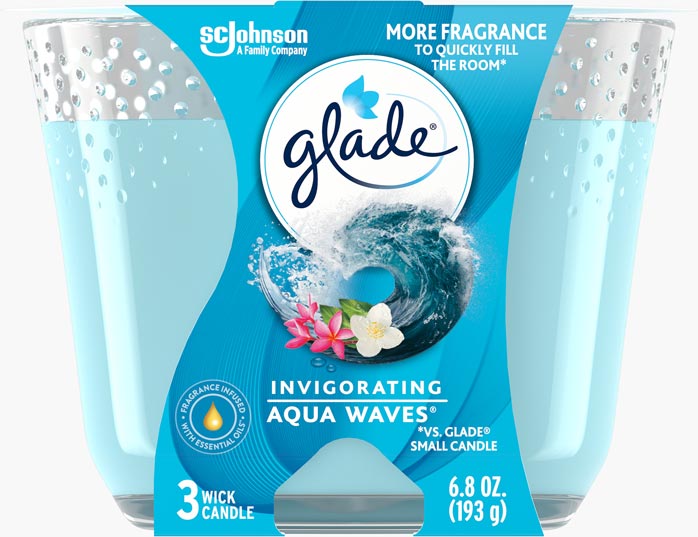 Glade® Aqua Waves 3-Wick Candle