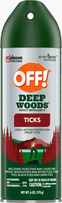 OFF!® Deep Woods® Insect Repellent V Ticks