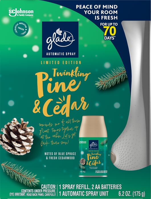 Glade® Twinkling Pine & Cedar Automatic Spray Starter Kit