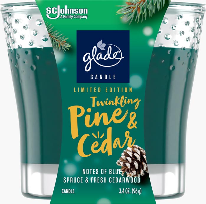 Glade® Twinkling Pine & Cedar Candle 