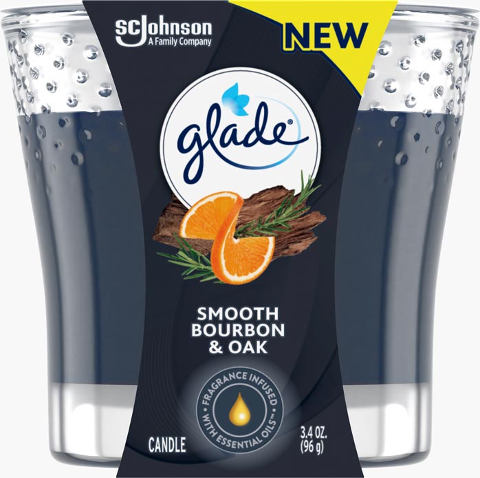 Glade® Smooth Bourbon & Oak Candle