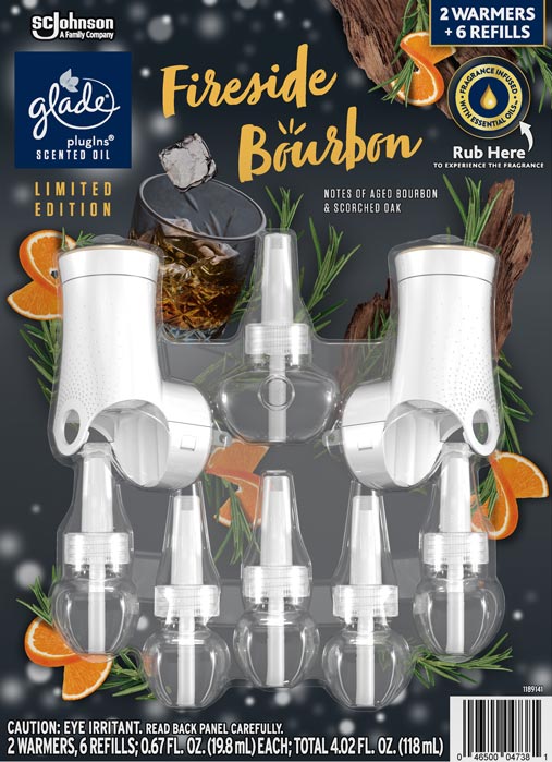 Glade® Fireside Bourbon PlugIns® Scented Oil Refill Starter Kit