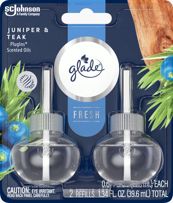Glade® Fresh Juniper & Teak PlugIns® Scented Oil Refills