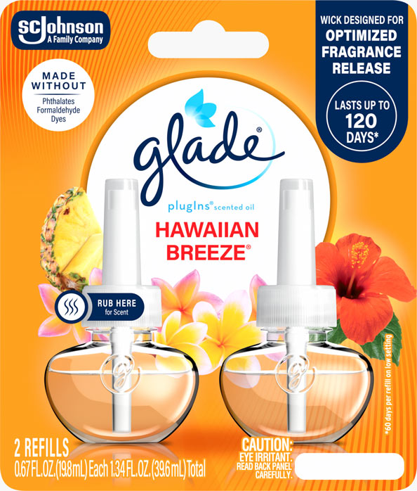 Glade® Hawaiian Breeze® PlugIns® Scented Oil Refills