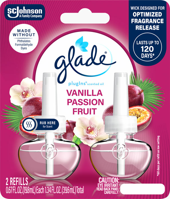 Glade® Vanilla Passionfruit PlugIns® Scented Oil Refills