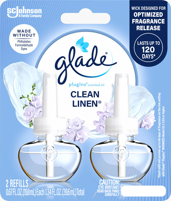 Glade® Clean Linen® PlugIns® Scented Oil Refills
