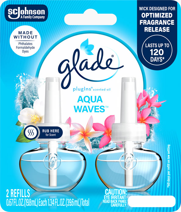Glade® Aqua Waves PlugIns® Scented Oil Refills