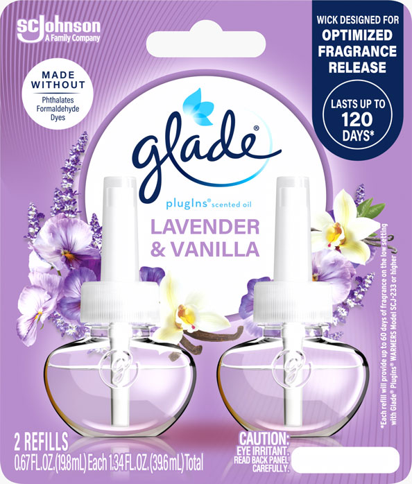 Glade® Lavender & Vanilla PlugIns® Scented Oil Refills