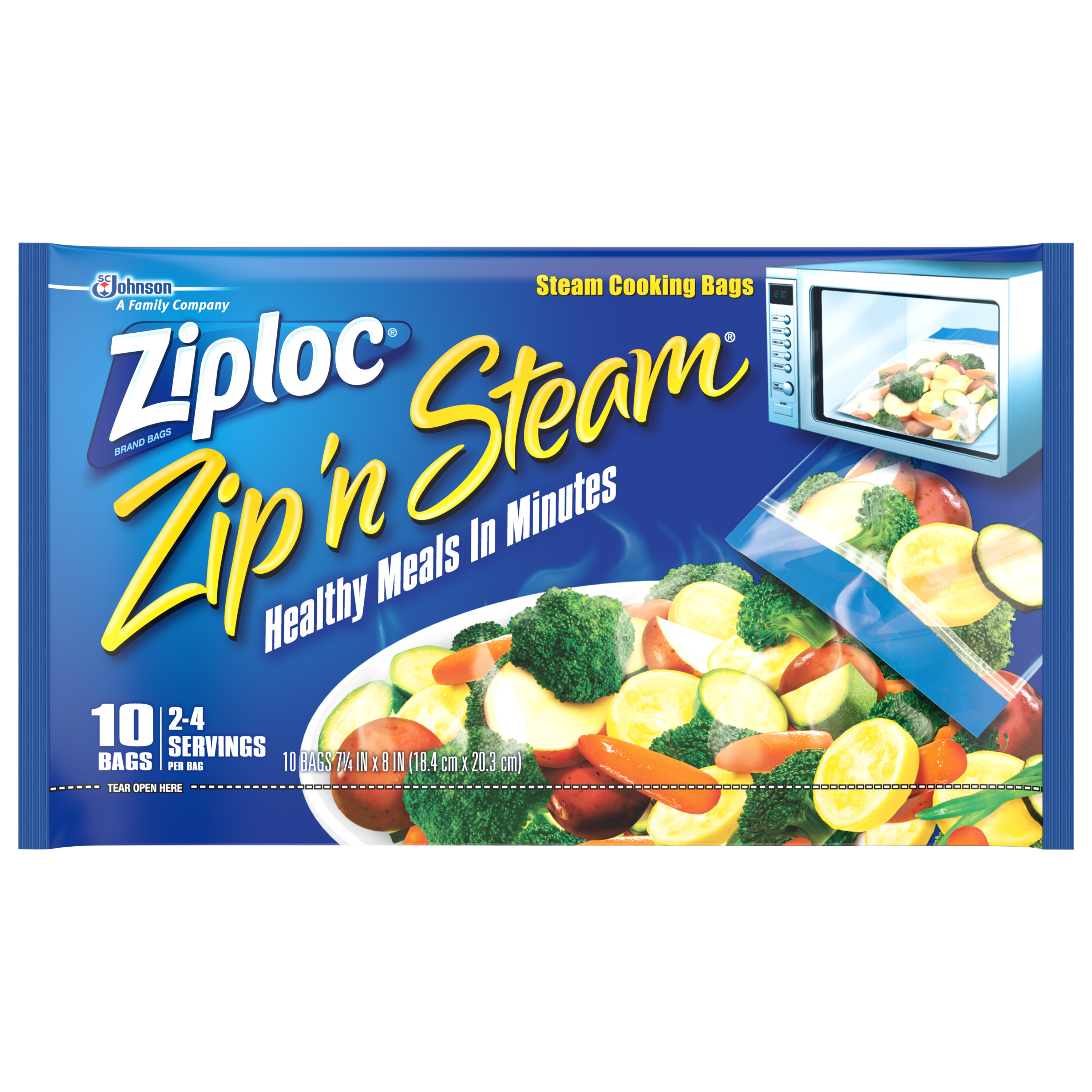 Ziploc® Zip ’n Steam® Microwave Cooking Bags