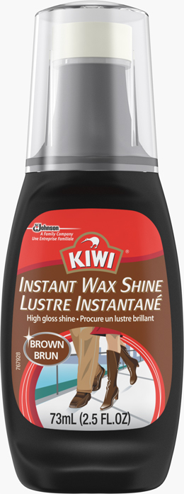 KIWI® Leather Instant Wax Shine Brown