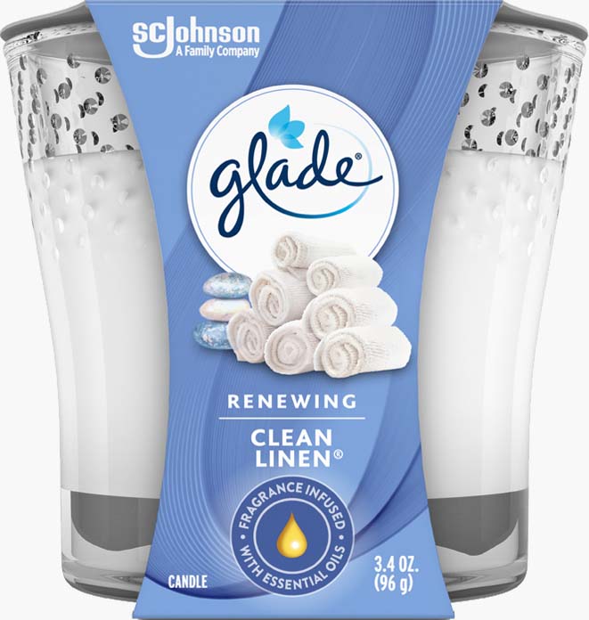 Glade® Clean Linen® Candle