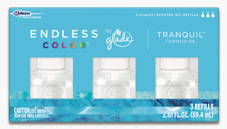 Glade® Endless Color™ PlugIns® Scented Oil Refills - Tranquil™ Turquoise