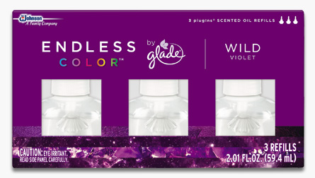 Glade® Endless Color™ PlugIns® Scented Oil Refills - Wild Violet