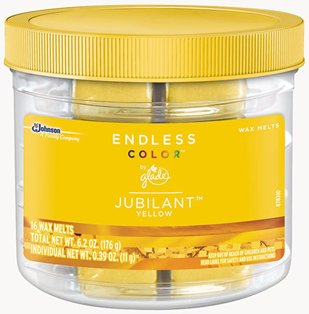 Glade® Endless Color™ Wax Melts - Jubilant™ Yellow