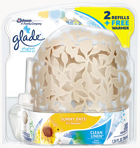 PlugIns® Scented Oil Warmer Customizables™ - Sunny Days® & Clean Linen®