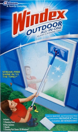 Windex® Outdoor All-in-One Glass Cleaning Tool