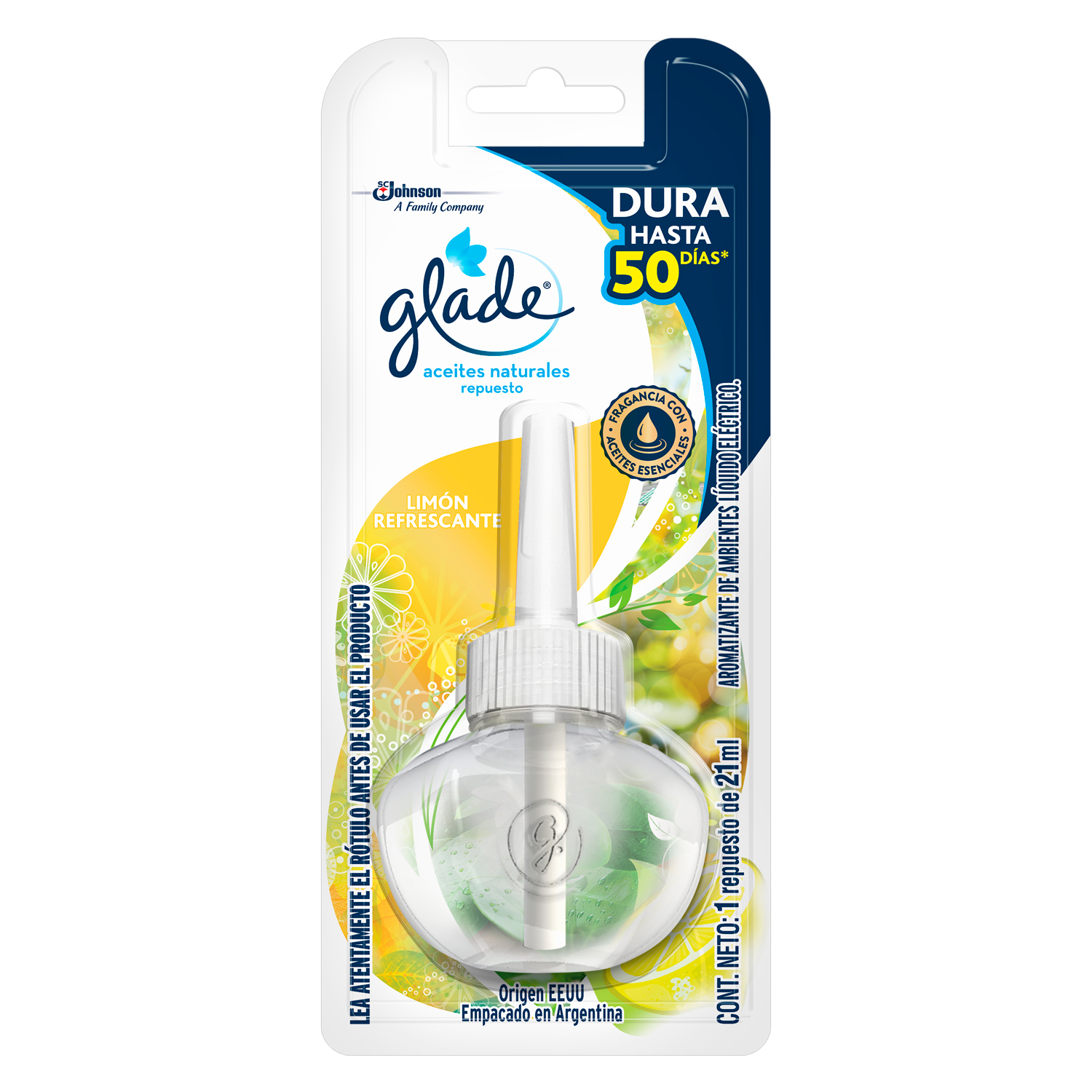 Glade® Aceites Nat Limón Repuesto