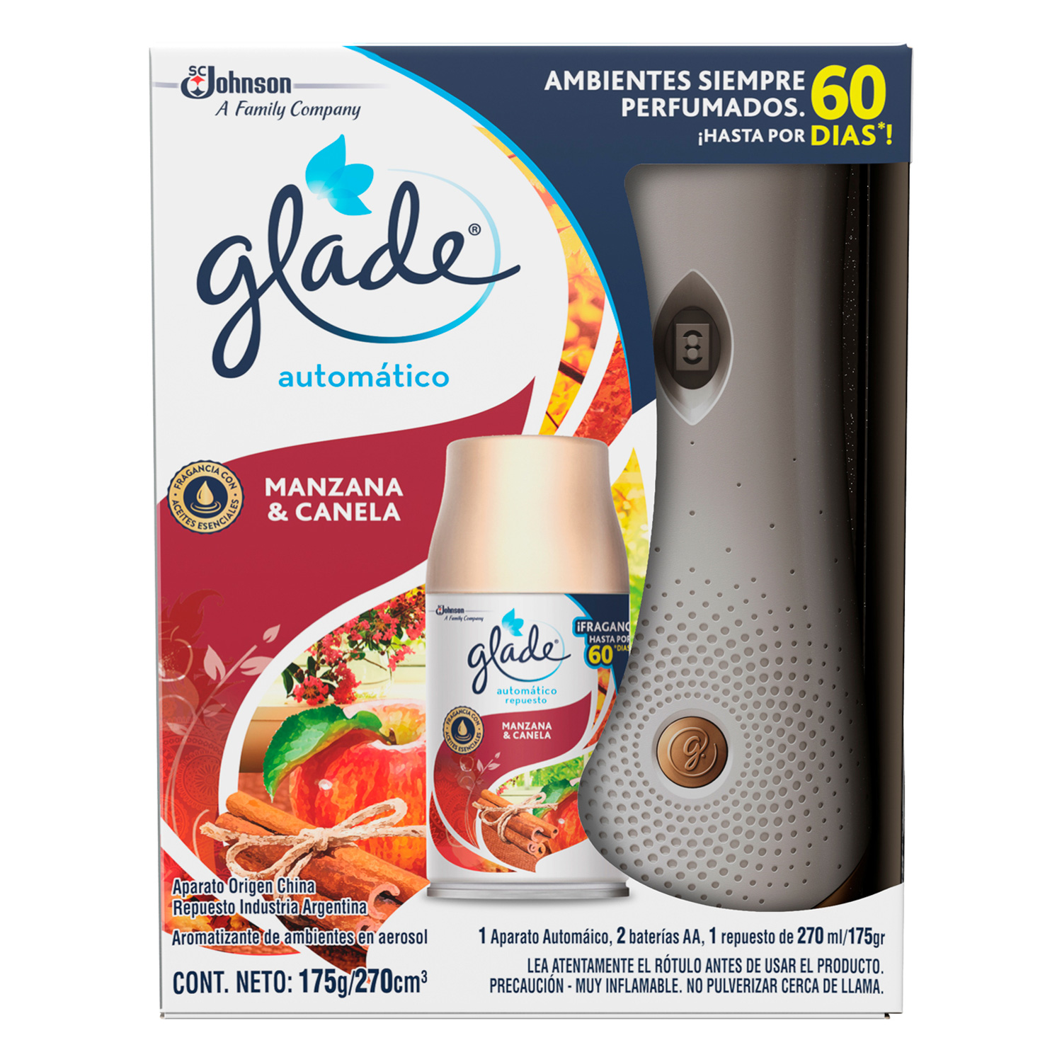 Glade® Automatico Manzana y Canela