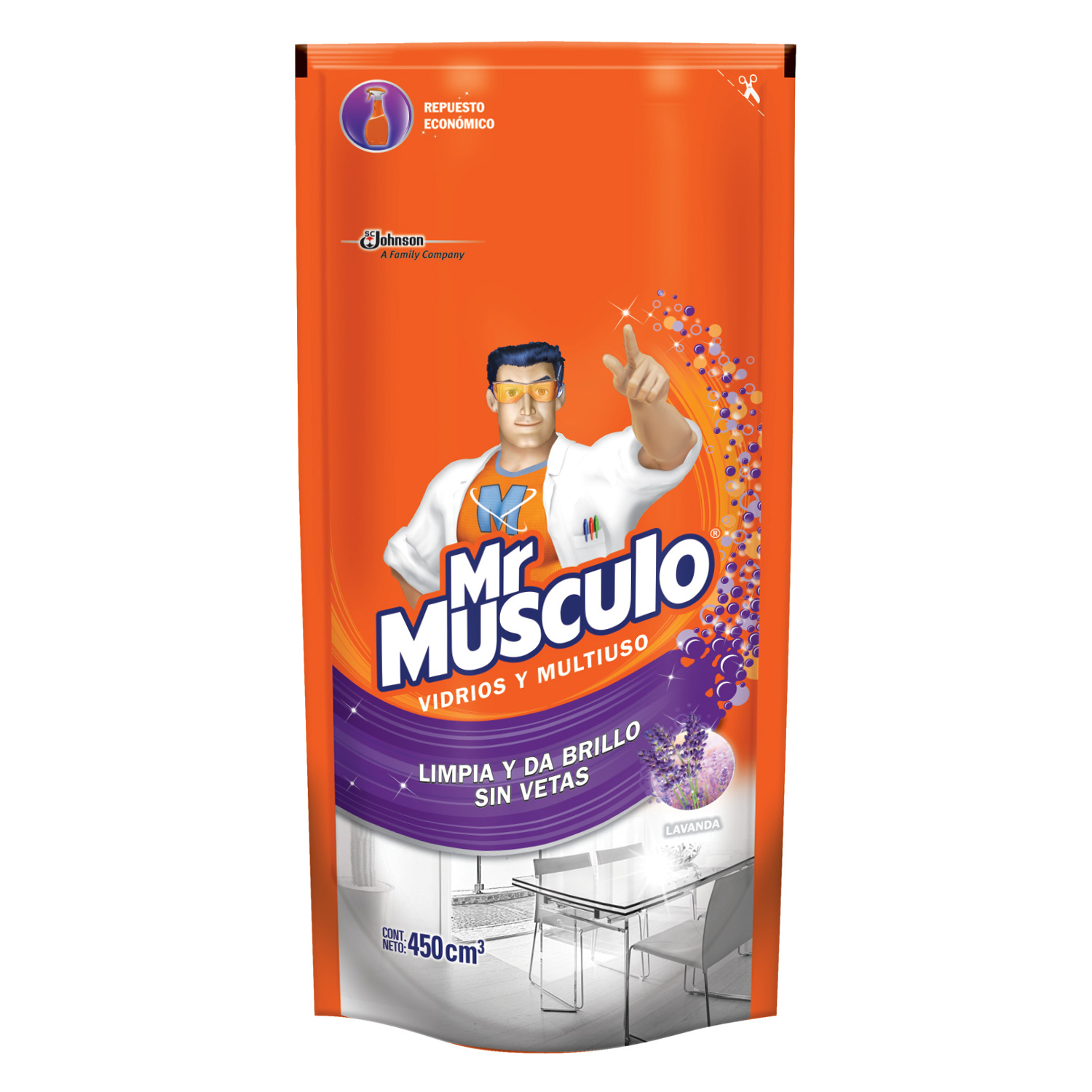 Mr Músculo® Vidrios & Multiuso Lavanda