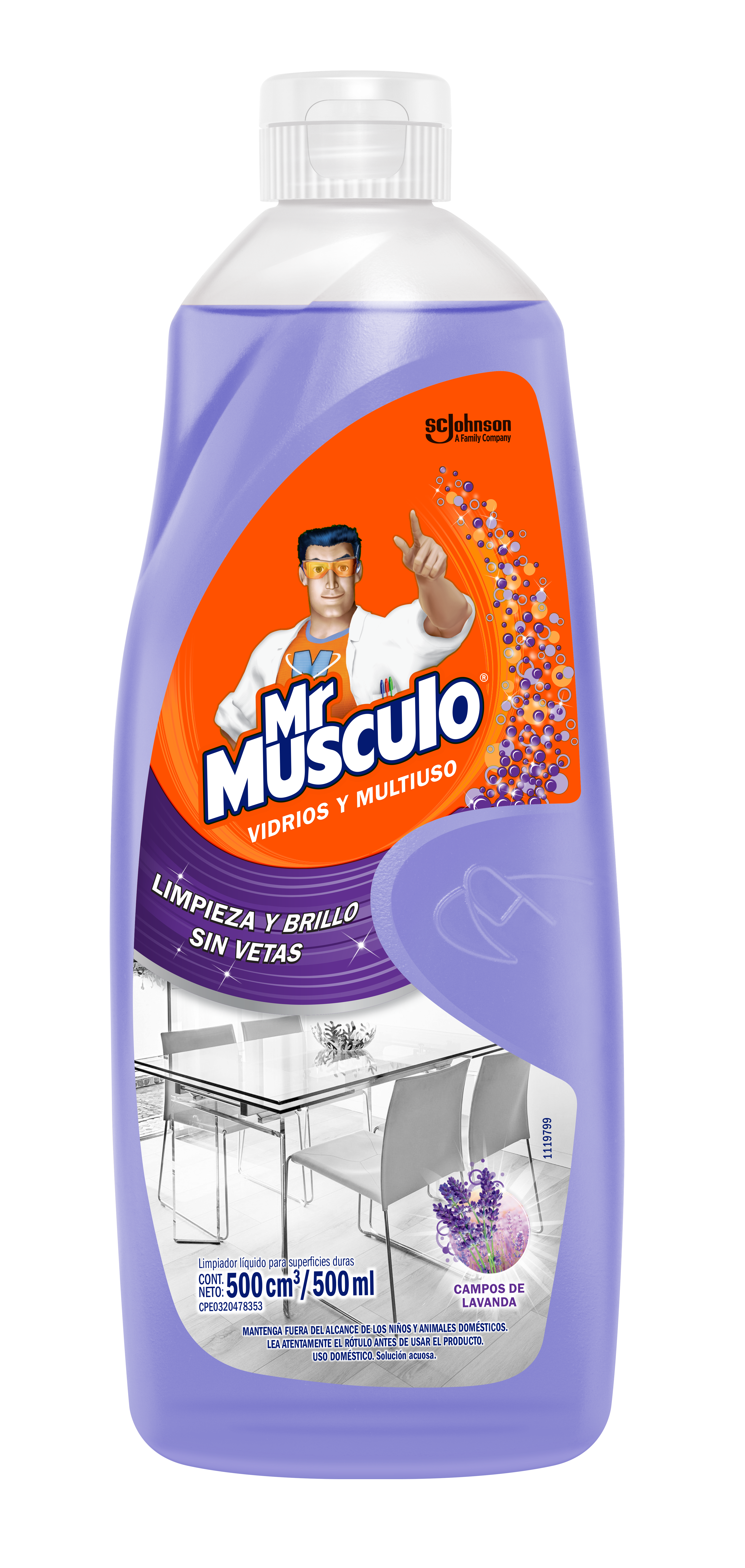Mr Músculo® Vidrios y Multiuso Campos de Lavanda