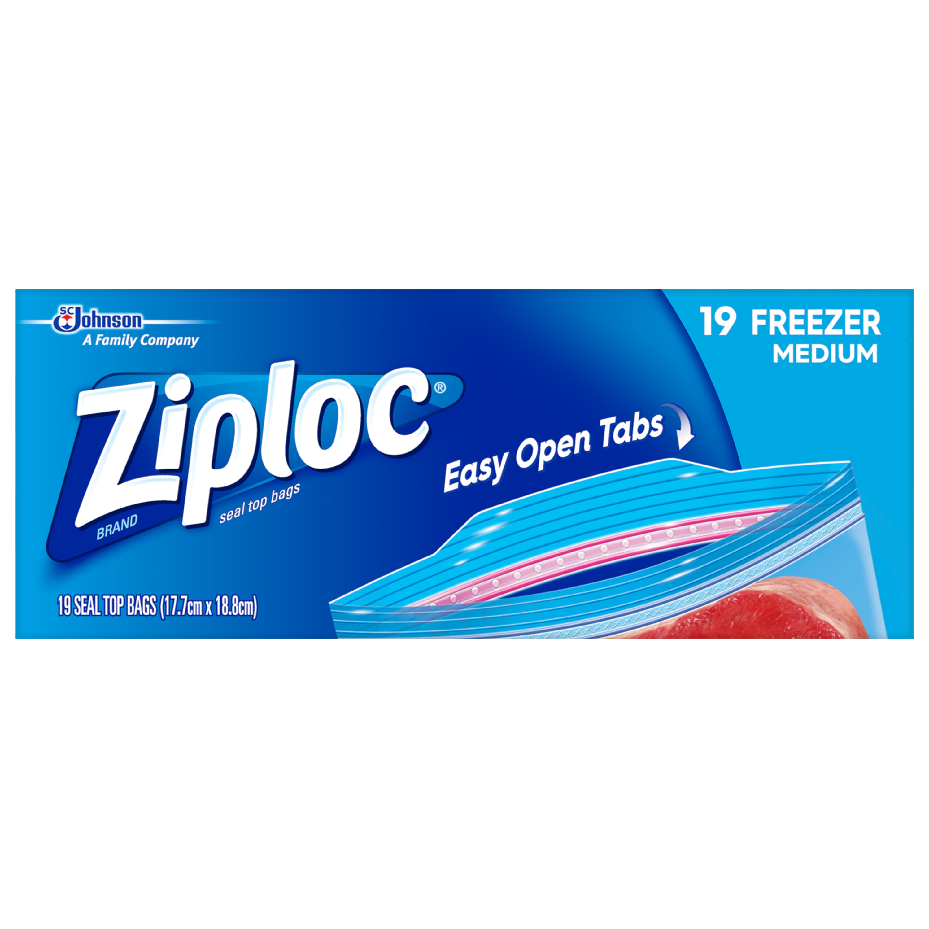 Ziploc® Easy Open Tabs Freezer Bag