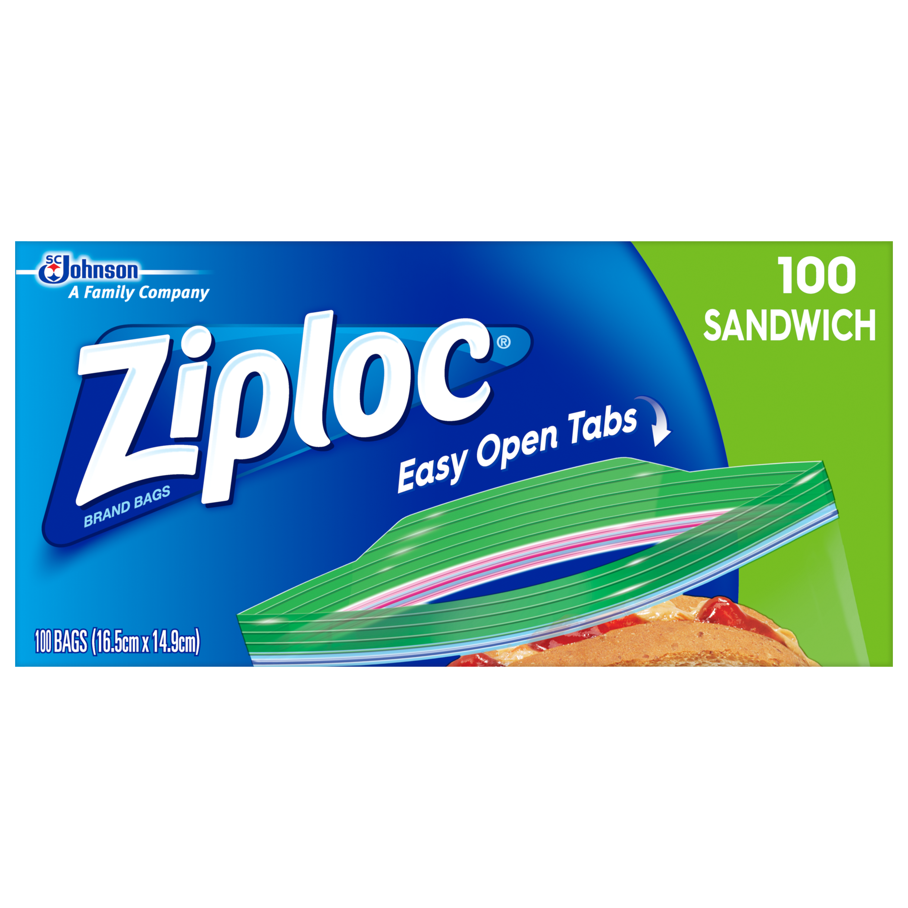 Ziploc® Easy Open Tabs Sandwich Bag