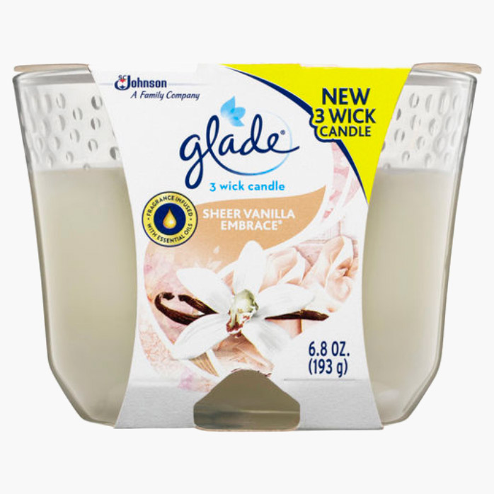 Glade® 3 Wick Candle Sheer Vanilla Embrace®