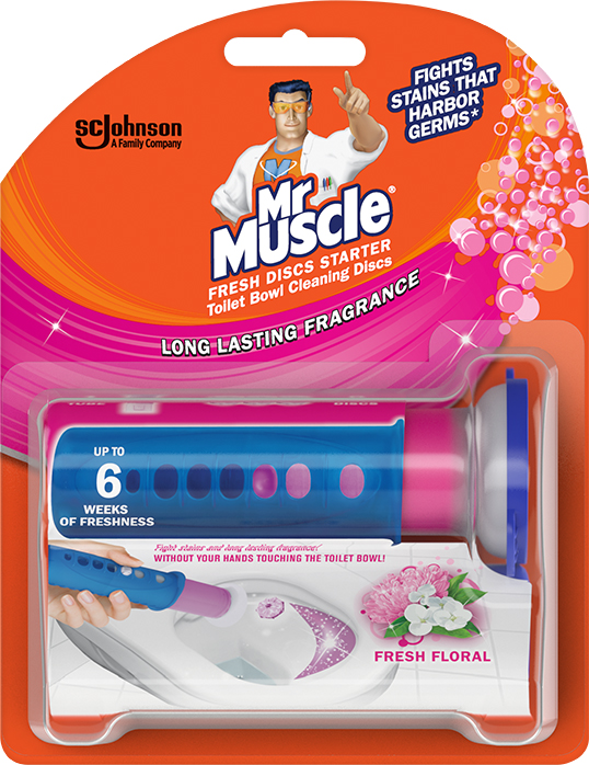 Mr Muscle® Fresh Discs Starter Fresh Floral