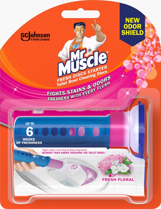 Mr Muscle® Fresh Discs Starter Fresh Floral