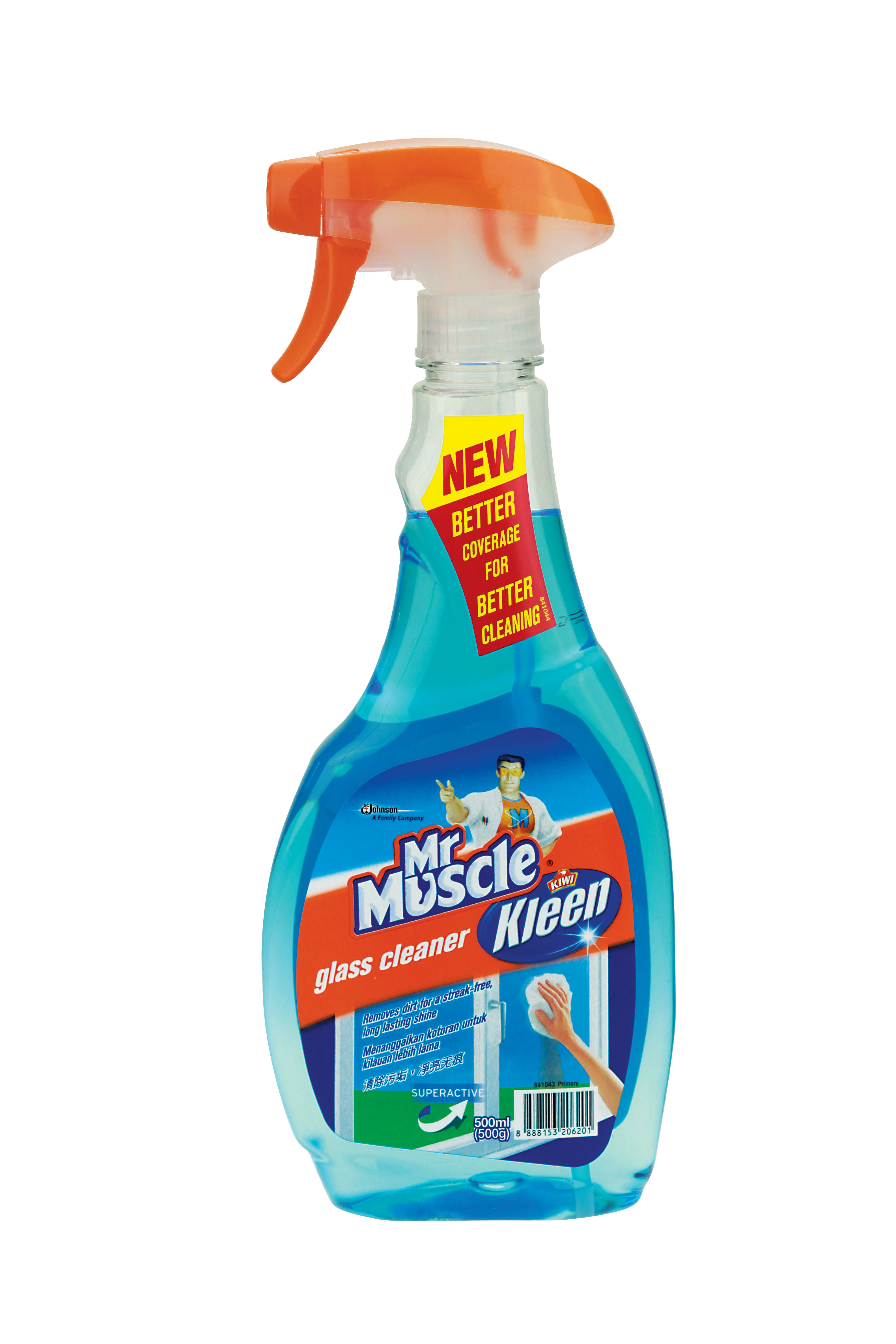 Mr Muscle® Kiwi Kleen® Glass Cleaner Super Active