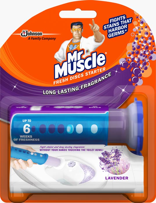 Mr Muscle® Fresh Discs Starter Lavender