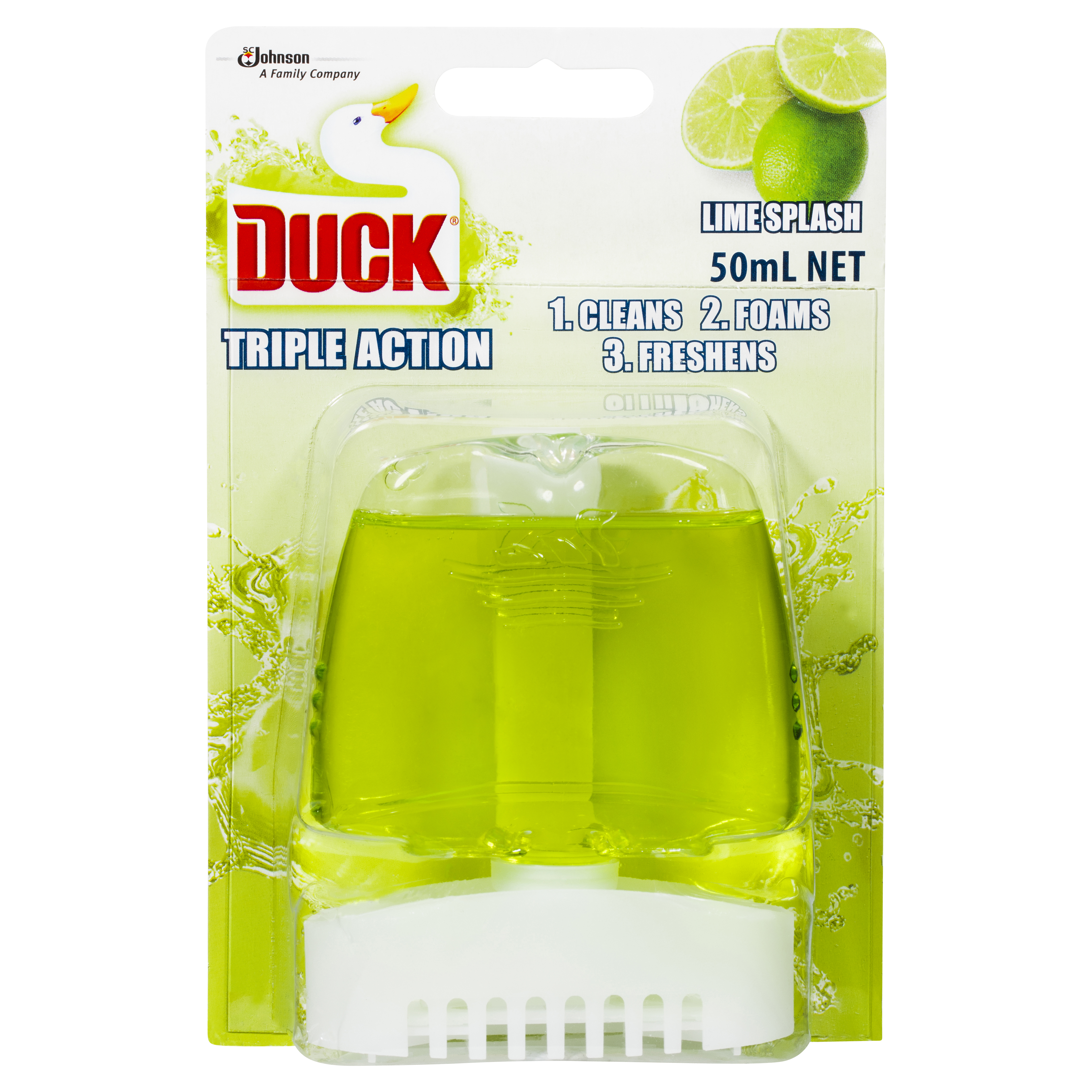 Duck® Triple Action Liquid Rim Block Lime Splash