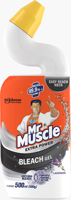 Mr Muscle® Toilet Cleaner Power Bleach Lavender